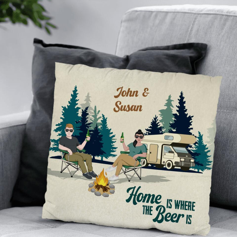 Camping Couple - Couple-Pillow