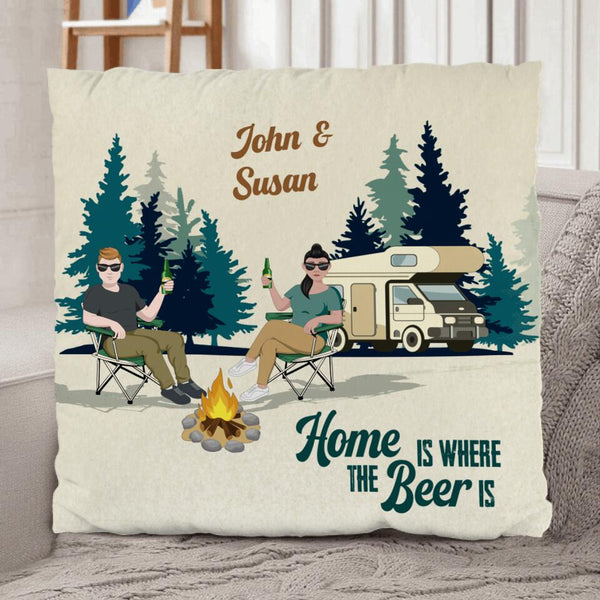 Camping Couple - Couple-Pillow