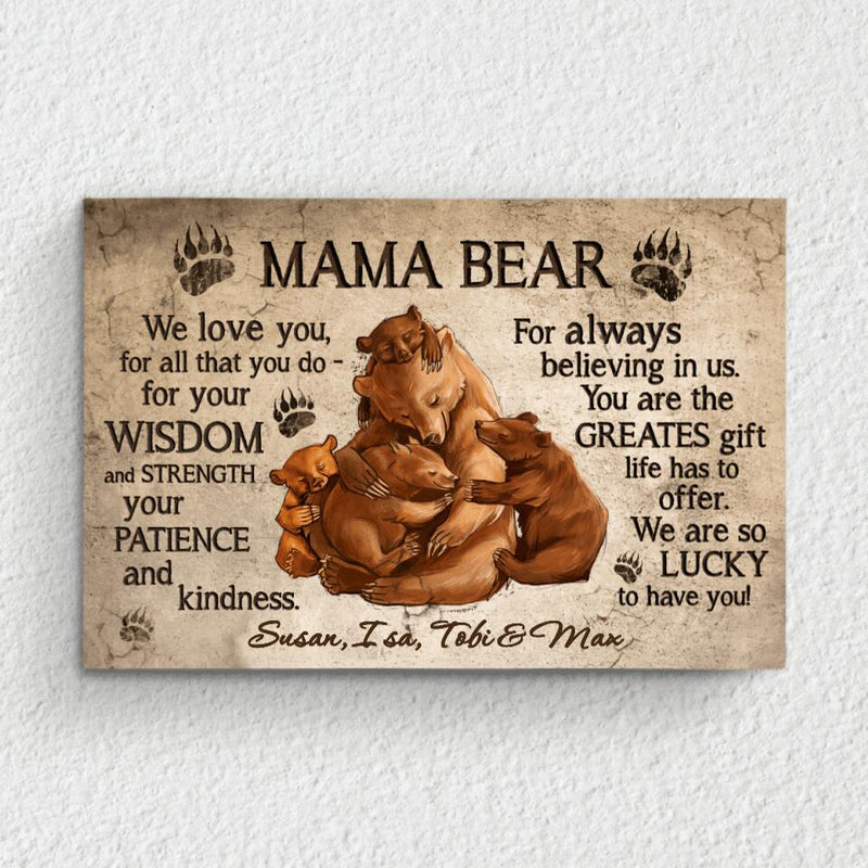 Mama Bear - Parents-Canvas