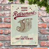 Retired at Last - Grandparents-Doorplate