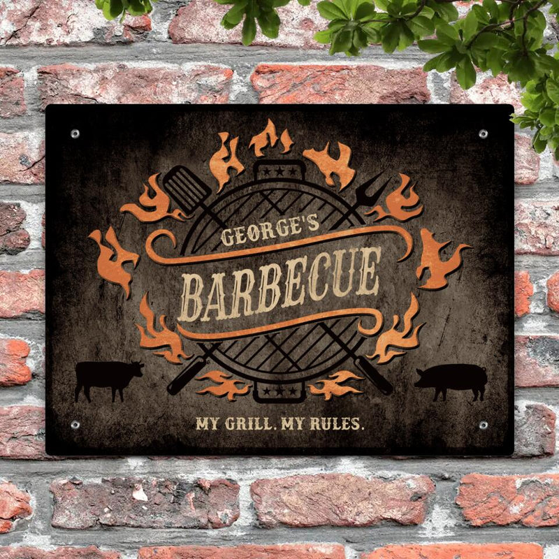 Barbecue - Outdoor-doorplate