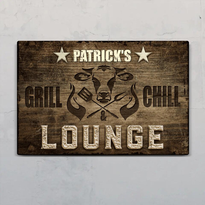 Grill and Chill Lounge - Outdoor-Doorplate