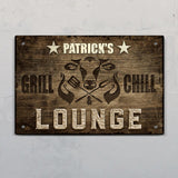 Grill and Chill Lounge - Outdoor-Doorplate