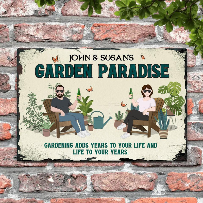 Our Garden paradise - Outdoor-Doorplate