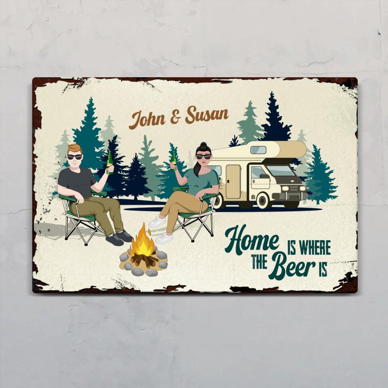 Camping Couple - Couple-Doorplate