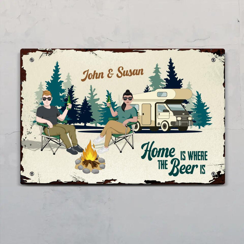 Camping Couple - Couple-Doorplate