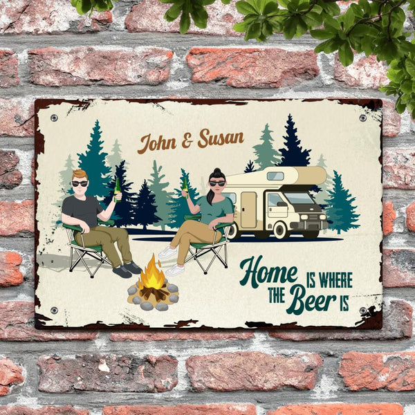 Camping Couple - Couple-Doorplate