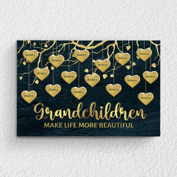 My Grandchildren (golden) - Grandchildren-Canvas