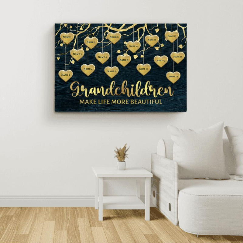 My Grandchildren (golden) - Grandchildren-Canvas