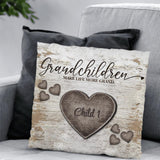 Rustic hearts - Grandparents-Pillow