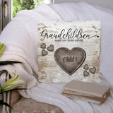 Rustic hearts - Grandparents-Pillow