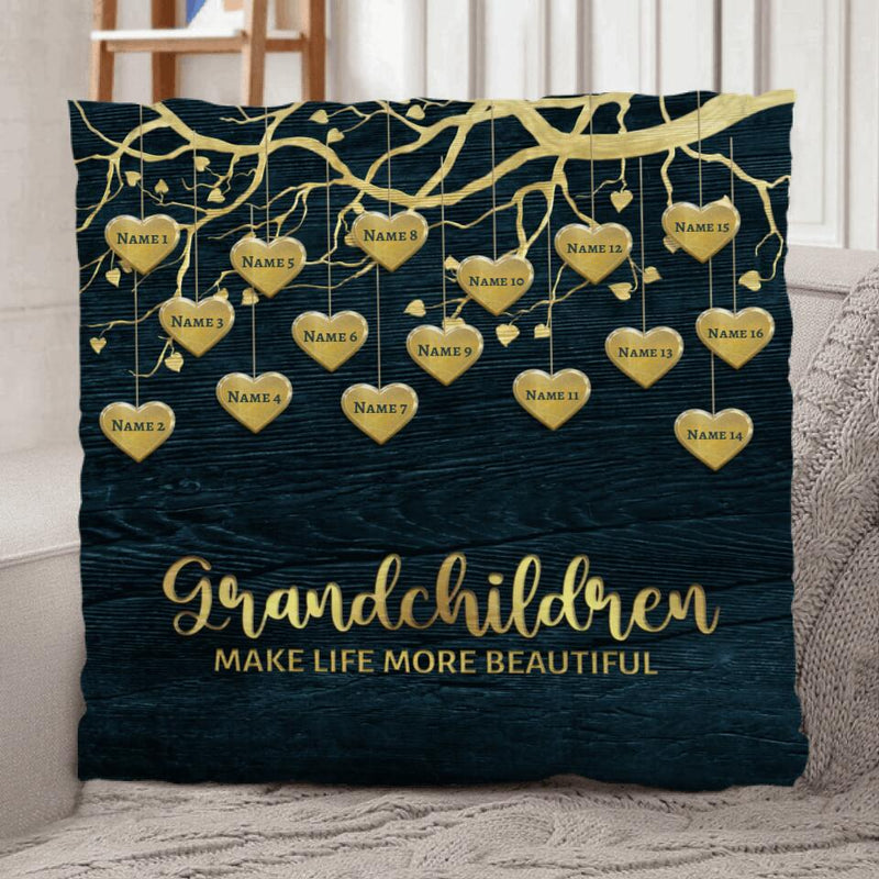 My Grandchildren (golden) - Grandparents-Pillow