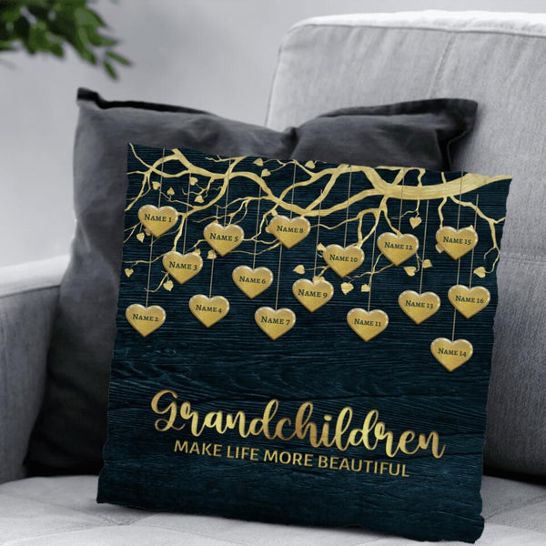 My Grandchildren (golden) - Grandparents-Pillow