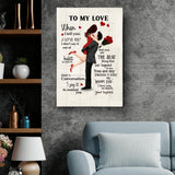 My happy end (for her - drawing) - Couple-Canvas