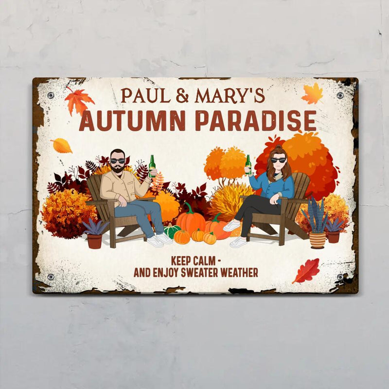 Autumn paradise - Outdoor-Doorplate