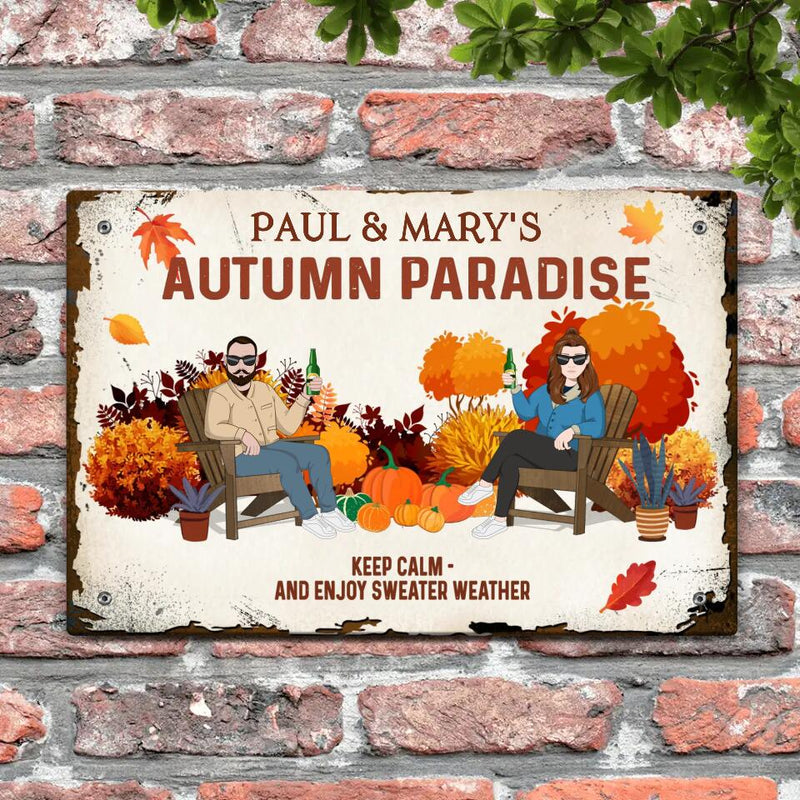 Autumn paradise - Outdoor-Doorplate