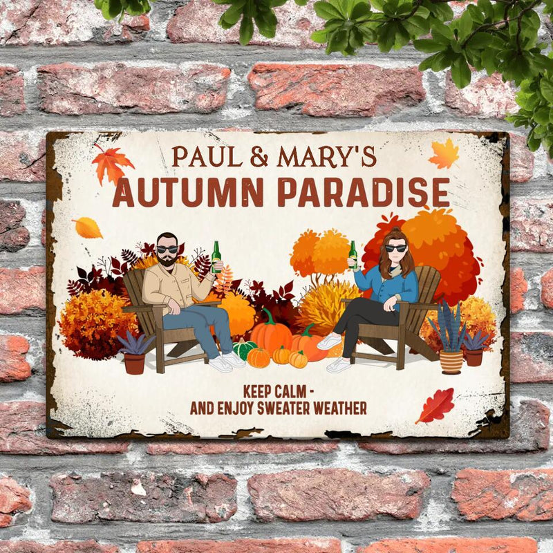 Autumn paradise - Outdoor-Doorplate