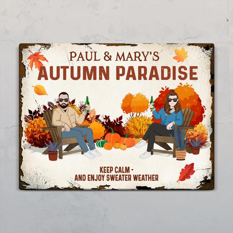 Autumn paradise - Outdoor-Doorplate