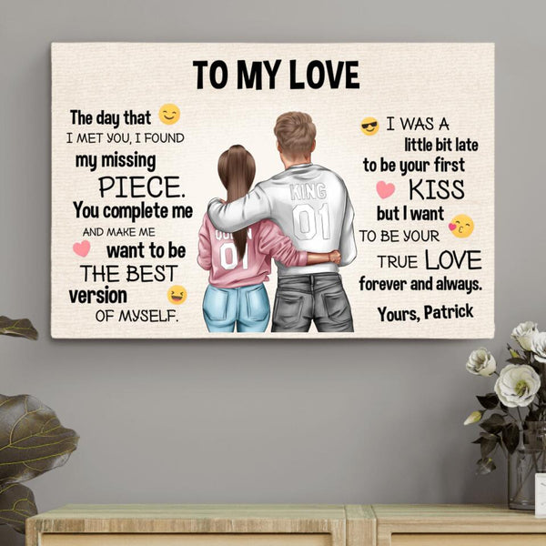 Emoji Love - Couple-Canvas