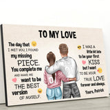 Emoji Love - Couple-Canvas