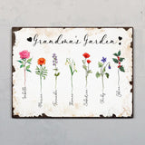 Grandma's Garden - Family-Doorplate