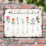 Grandma's Garden - Family-Doorplate