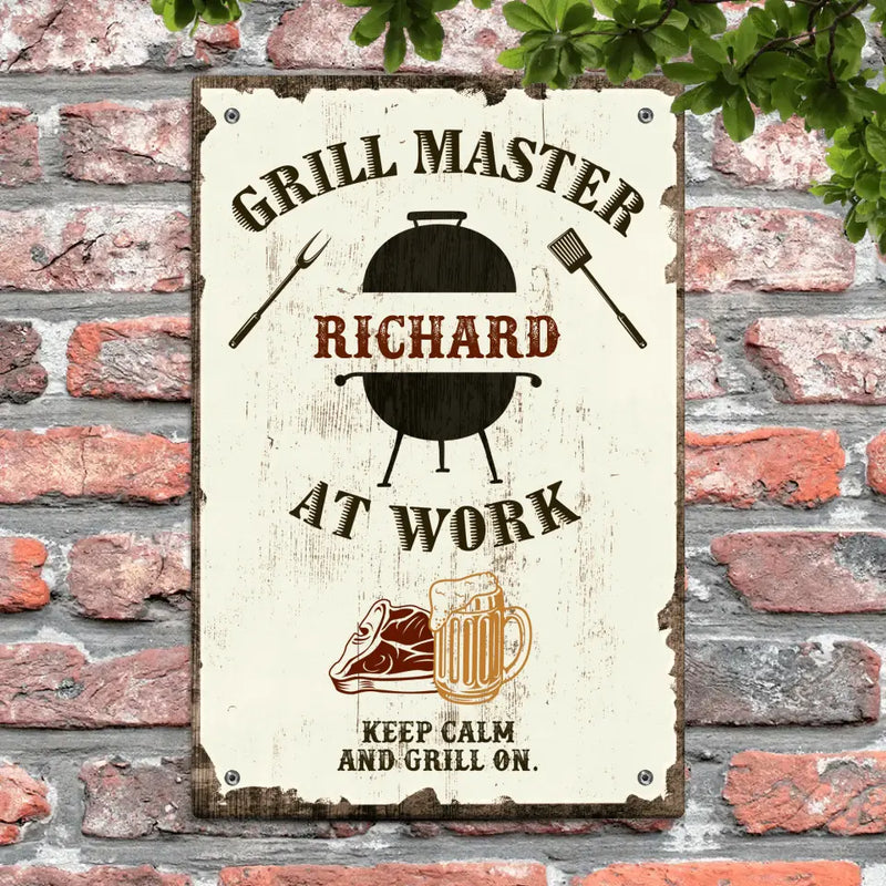 Grill Master - Outdoor-doorplate