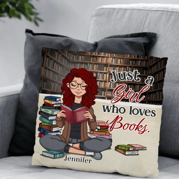 Book Girl - Friends-Pillow