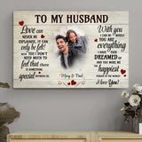 Special (to my husband) - Couple-Canvas