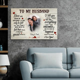 Special (to my husband) - Couple-Canvas