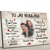 To my husband - Couple-Canvas