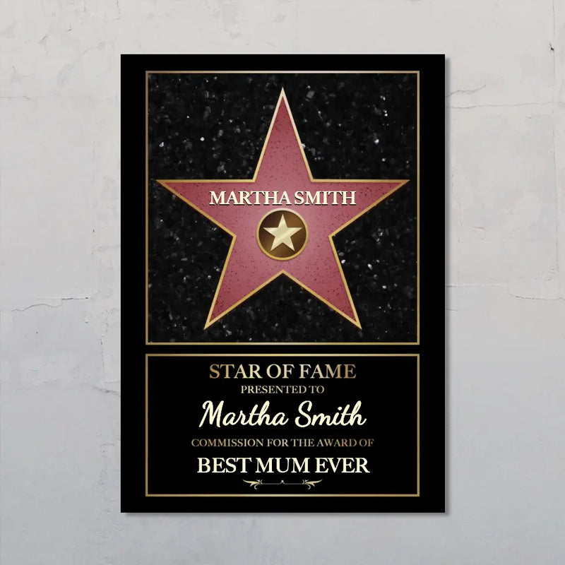 Star of fame - Parents-Poster