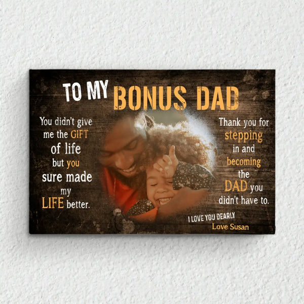 Best Bonus Dad - Parents-Canvas