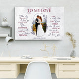 Marble Love - Couple-Canvas