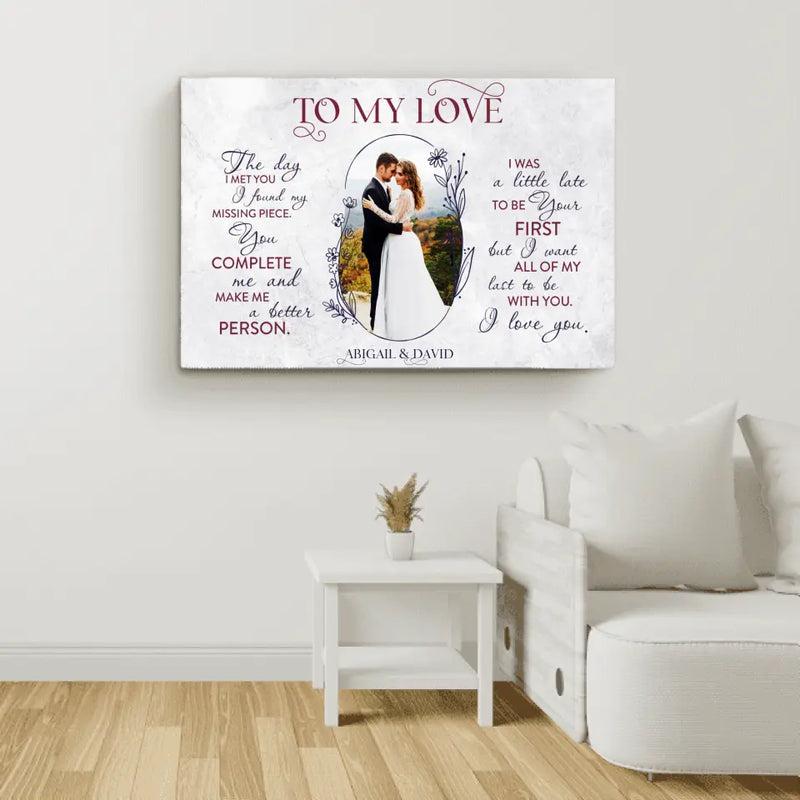 Marble Love - Couple-Canvas