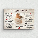 To my wife - Couple-Canvas