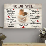 To my wife - Couple-Canvas