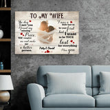 To my wife - Couple-Canvas