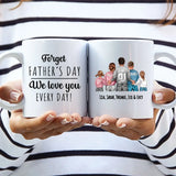 Just dad - Personalized mug for Father's Day with family