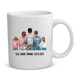 Just dad - Personalized mug for Father's Day with family