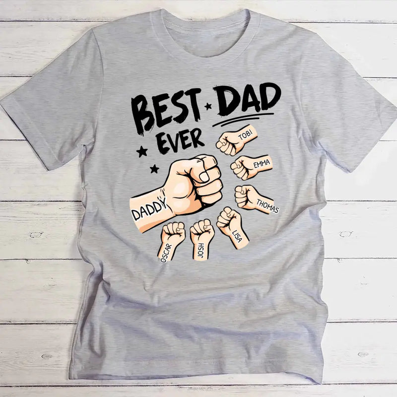 Best Dad Ever - Personalized T-Shirt for Father's Day