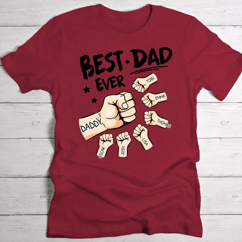 Best Dad Ever - Personalized T-Shirt for Father's Day