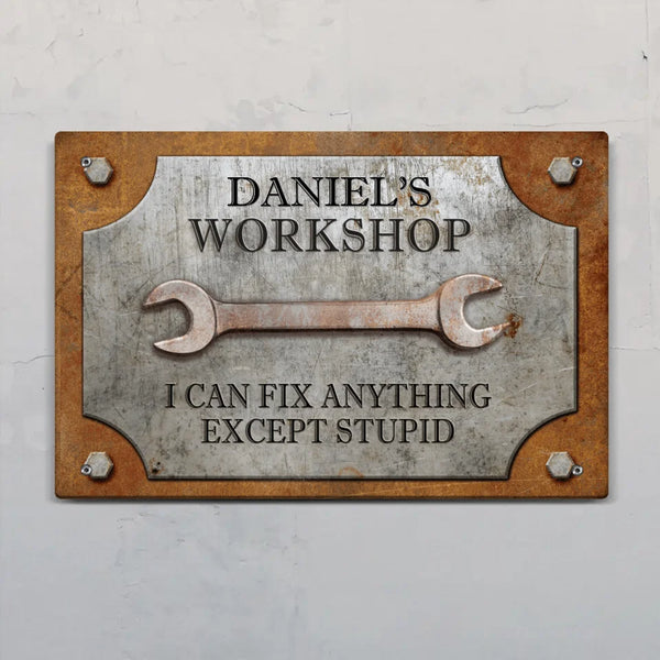 For DIY lovers - Personalised door sign for craftsmen